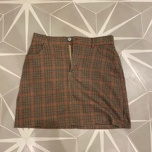 Rare Brandy Melville plaid mini skirt